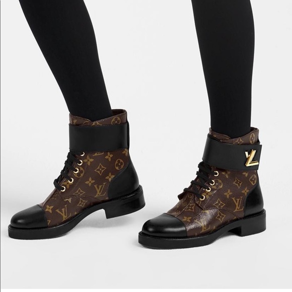 louis vuitton wonderland flat ranger boots